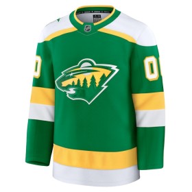 Minnesota Wild Dresy Personalizované Fanatics Premium 2024-25 Zelená Třetí - Pánské